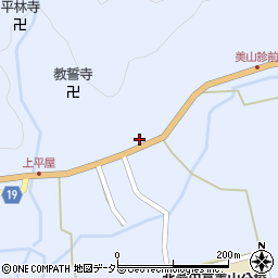 京都府南丹市美山町上平屋盆徳19周辺の地図