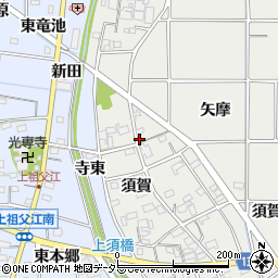愛知県一宮市明地須賀64周辺の地図