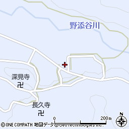 京都府南丹市美山町野添（溝ノ下）周辺の地図