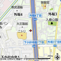 ウッドワン名古屋営業所周辺の地図