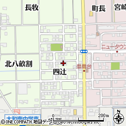 愛知県一宮市大和町北高井四辻周辺の地図