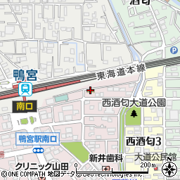 セブンイレブン小田原鴨宮駅南店周辺の地図