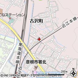 滋賀県彦根市古沢町758-17周辺の地図