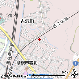 滋賀県彦根市古沢町768-12周辺の地図