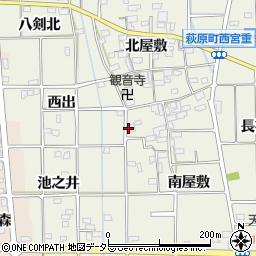 愛知県一宮市萩原町西宮重周辺の地図