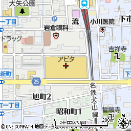 三菱ＵＦＪ銀行岩倉駅南 ＡＴＭ周辺の地図