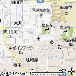 愛知県一宮市萩原町串作河室浦50周辺の地図