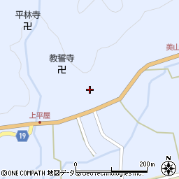 京都府南丹市美山町上平屋盆徳33周辺の地図