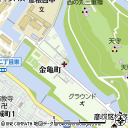 滋賀県彦根市金亀町6周辺の地図