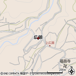 京都府船井郡京丹波町広瀬周辺の地図