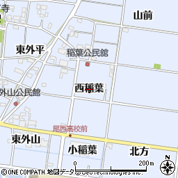 愛知県一宮市上祖父江西稲葉周辺の地図