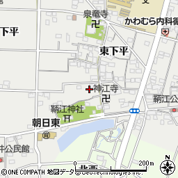 愛知県一宮市明地鞆周辺の地図