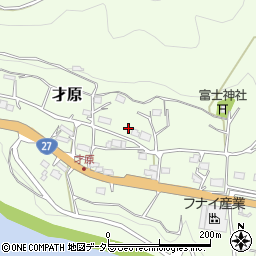 京都府船井郡京丹波町才原中嶋周辺の地図