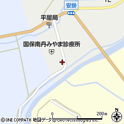 京都府南丹市美山町安掛下周辺の地図