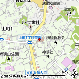 横須賀市立青少年会館周辺の地図
