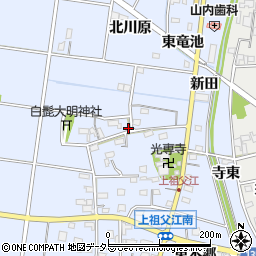 愛知県一宮市上祖父江南竜池周辺の地図