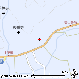 京都府南丹市美山町上平屋盆徳周辺の地図