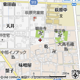愛知県一宮市萩原町串作河室浦240-1周辺の地図