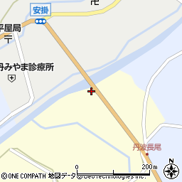 京都府南丹市美山町長尾（大岩）周辺の地図