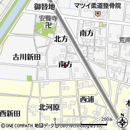 愛知県一宮市萩原町串作（南方）周辺の地図