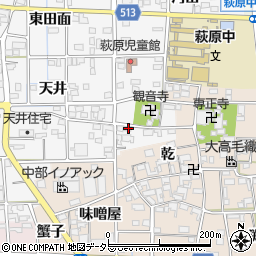 愛知県一宮市萩原町串作河室浦254周辺の地図