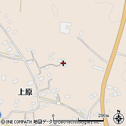 千葉県夷隅郡大多喜町上原周辺の地図