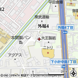 愛知県小牧市外堀4丁目63周辺の地図