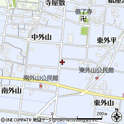 愛知県一宮市上祖父江西外平周辺の地図