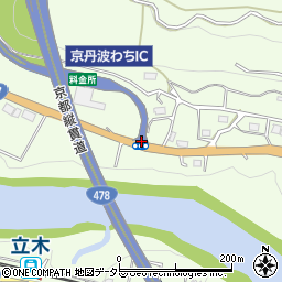 京丹波わちＩＣ周辺の地図