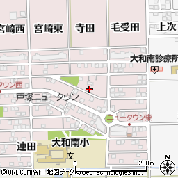 愛知県一宮市大和町戸塚寺田周辺の地図
