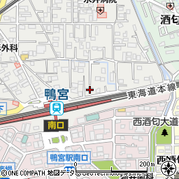 神奈川県小田原市鴨宮153周辺の地図