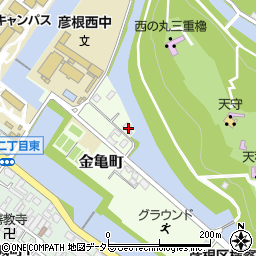 滋賀県彦根市金亀町7-2周辺の地図