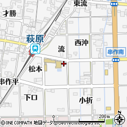 愛知県一宮市萩原町串作流14周辺の地図