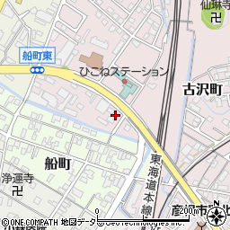 滋賀県彦根市古沢町647-5周辺の地図