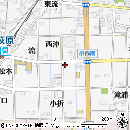 愛知県一宮市萩原町串作東沖24周辺の地図