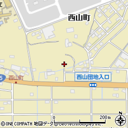 愛知県春日井市西山町612-1周辺の地図