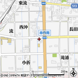 愛知県一宮市萩原町串作東沖27周辺の地図