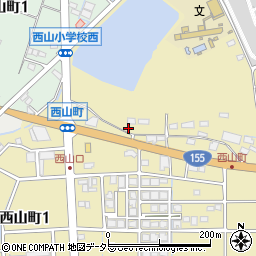 愛知県春日井市西山町1558周辺の地図