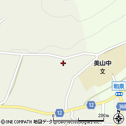 京都府南丹市美山町和泉波多志谷尻周辺の地図