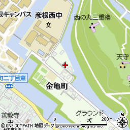 滋賀県彦根市金亀町7-5周辺の地図