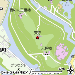 彦根城跡周辺の地図