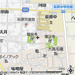 愛知県一宮市萩原町串作河室浦34周辺の地図