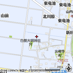 愛知県一宮市上祖父江竜池周辺の地図