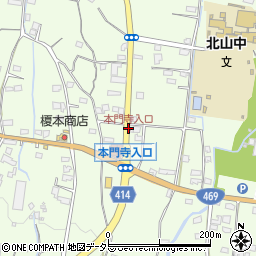 本門寺入口周辺の地図