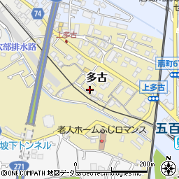 神奈川県小田原市多古345周辺の地図