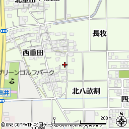 愛知県一宮市大和町北高井東重田1203周辺の地図