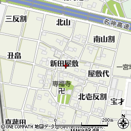 愛知県一宮市大和町氏永新田屋敷周辺の地図