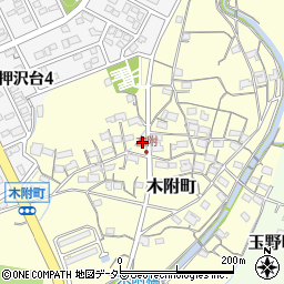 木附コミュニティーセンター周辺の地図