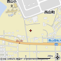 愛知県春日井市西山町周辺の地図