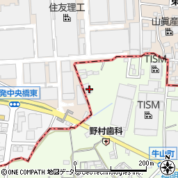 愛知県春日井市牛山町1666周辺の地図